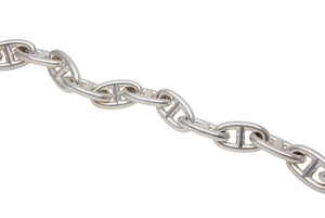 極美品 HERMES エルメス シェーヌダンクルGM ブレスレット 12コマ 新型 シルバー925 67.2g ジュエリー アクセサリー 小物 中古 4b005498