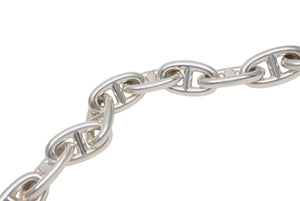 極美品 HERMES エルメス シェーヌダンクルGM ブレスレット 12コマ 新型 シルバー925 67.2g ジュエリー アクセサリー 小物 中古 4b005498