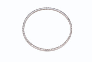 CHROME HEARTS クロムハーツ NTFL バングル スペーサー ブレスレット 重量約16.6g 2002/.925刻印 シルバー925 美品 中古 4b005500