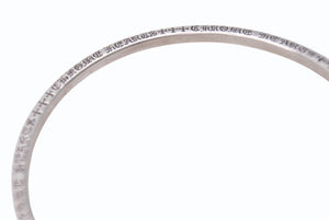 CHROME HEARTS クロムハーツ NTFL バングル スペーサー ブレスレット 重量約16.6g 2002/.925刻印 シルバー925 美品 中古 4b005500