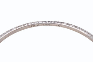 CHROME HEARTS クロムハーツ NTFL バングル スペーサー ブレスレット 重量約16.6g 2002/.925刻印 シルバー925 美品 中古 4b005500