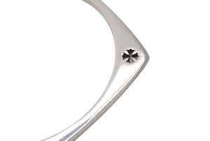極美品 CHROME HEARTS クロムハーツ バングル ブレスレット ケイトハドソン スクエア 重量約42.2g 2013/.925刻印 シルバー925 中古 4b005501