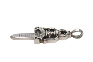 極美品 CHROME HEARTS クロムハーツ LARGE DAGGER ラージダガー 39.4g ペンダント トップ シルバー925 中古 4b005503