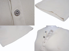 Load image into Gallery viewer, CHROME HEARTS クロムハーツ サーマル 半袖Tシャツ サイズL アイボリー コットン シルバ−925 CHロゴ刺繍 美品 中古 4b005504