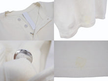 Load image into Gallery viewer, CHROME HEARTS クロムハーツ サーマル 半袖Tシャツ サイズL アイボリー コットン シルバ−925 CHロゴ刺繍 美品 中古 4b005504