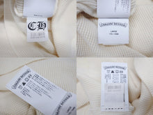 Load image into Gallery viewer, CHROME HEARTS クロムハーツ サーマル 半袖Tシャツ サイズL アイボリー コットン シルバ−925 CHロゴ刺繍 美品 中古 4b005504