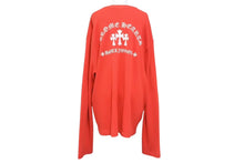 Load image into Gallery viewer, CHROME HEARTS クロムハーツ サーマル 長袖Tシャツ サイズXXL レッド コットン シルバ−925 セメタリークロス刺繍 美品 中古 4b005505