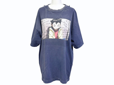 極美品 SAINT MITCHAEL セントマイケル PLUTO S/S TEE プルートゥ 半袖Tシャツ SM-YS1-0000-C29 サイズM ネイビー 中古 4b005506