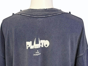 極美品 SAINT MITCHAEL セントマイケル PLUTO S/S TEE プルートゥ 半袖Tシャツ SM-YS1-0000-C29 サイズM ネイビー 中古 4b005506
