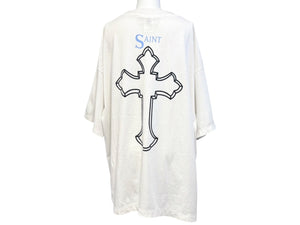SAINT MITCHAEL セントマイケル 2PC_SS TEE 2PAC 半袖Tシャツ SM-HR8-0000-C15 サイズXL ホワイト プリント 美品 中古 4b005507