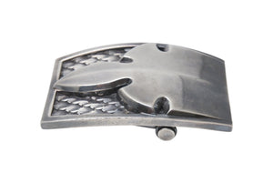極美品 CHROME HEARTS クロムハーツ BUCKL フレアニー ベルト BSフレア バックル シルバー925 214g 中古 4b005508