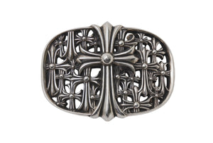 極美品 CHROME HEARTS クロムハーツ BUCKL CEMETERY ベルト セメタリークロス バックル シルバー925 273g 中古 4b005509