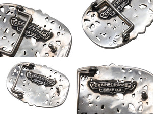 極美品 CHROME HEARTS クロムハーツ BUCKL CEMETERY ベルト セメタリークロス バックル シルバー925 273g 中古 4b005509
