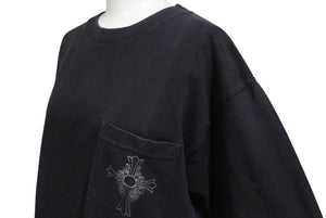 CHROME HEARTS クロムハーツ 半袖Tシャツ サイズM オールドクロス プリント ロサンゼルス限定 ブラック 美品 中古 4b005510