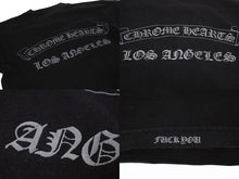 Load image into Gallery viewer, CHROME HEARTS クロムハーツ 半袖Tシャツ サイズM オールドクロス プリント ロサンゼルス限定 ブラック 美品 中古 4b005510