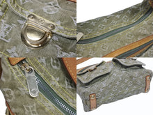 Load image into Gallery viewer, LOUIS VUITTON ルイヴィトン バギーPM ショルダーバッグ M95213 モノグラムデニム カーキ ゴールド 美品 中古 4b005519