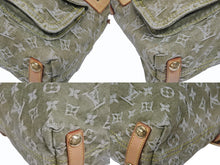 Load image into Gallery viewer, LOUIS VUITTON ルイヴィトン バギーPM ショルダーバッグ M95213 モノグラムデニム カーキ ゴールド 美品 中古 4b005519