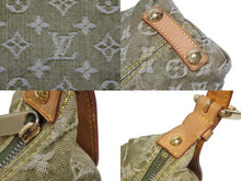 Load image into Gallery viewer, LOUIS VUITTON ルイヴィトン バギーPM ショルダーバッグ M95213 モノグラムデニム カーキ ゴールド 美品 中古 4b005519