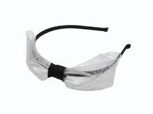 Load image into Gallery viewer, CHANEL シャネル カチューシャ ヘアバンド ココマークリボン18S刻印 クリア ブラック PVC 美品 中古 4b005527