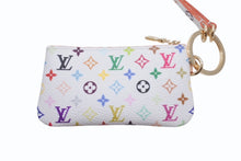 Load image into Gallery viewer, 新品未使用 LOUIS VUITTON ルイヴィトン LVxTM スマホ フォンホルダー 村上隆 2025SS ホワイト マルチカラー PVC ゴールド金具 中古 4b005530