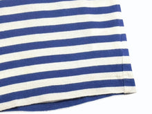 Load image into Gallery viewer, PLAY COMME des GARCONS KIDS プレイ コムデギャルソンキッズ BORDER LS TEE 長袖Tシャツ ホワイト ブルー 中古 4b005531