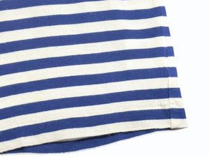 PLAY COMME des GARCONS KIDS プレイ コムデギャルソンキッズ BORDER LS TEE 長袖Tシャツ ホワイト ブルー 中古 4b005531