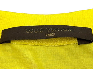 LOUIS VUITTON ルイヴィトン 気球デザイン キッズＴシャツ RM111K MSJR99JE9 イタリア製 希少 コットン イエロー サイズ4 美品 中古 4b005533