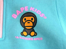 Load image into Gallery viewer, A BATHING APE ア ベイシング エイプ BABY MILO ベビー マイロ HALF ZIP SWEATSHIRT K ハーフジップ スウェットシャツ K 中古 4b005534