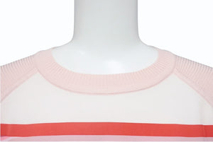 極美品 HERMES エルメス ワンピース ニット ピンク レッド シルク コットン 34 (XS相当) 中古 4b005538
