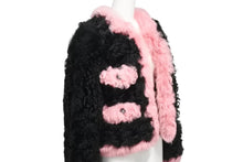 Load image into Gallery viewer, 極美品 CHANEL シャネル ラムファージャケット ココマーク 2021 ピンク ブラック サイズ34 P71634C63182 中古 4b005543
