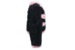 極美品 CHANEL シャネル ラムファージャケット ココマーク 2021 ピンク ブラック サイズ34 P71634C63182 中古 4b005543