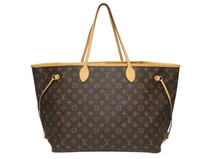 極美品 LOUIS VUITTON ルイヴィトン ネヴァーフルGM トートバッグ M40992 モノグラム キャンバス ブラウン 中古 4b005546