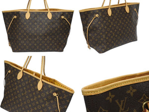 極美品 LOUIS VUITTON ルイヴィトン ネヴァーフルGM トートバッグ M40992 モノグラム キャンバス ブラウン 中古 4b005546