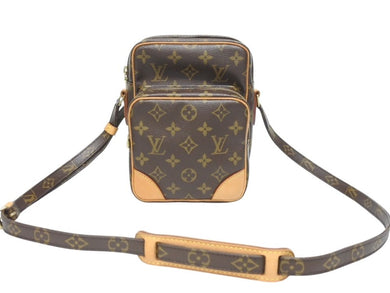 LOUIS VUITTON ルイヴィトン アマゾン ショルダーバッグ モノグラム M45236 ブラウン ゴールド金具 美品 中古 4b005547