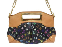Load image into Gallery viewer, LOUIS VUITTON ルイヴィトン ショルダーバッグ ジュディMM ノワール 村上隆 M40256 モノグラムマルチカラー ブラック 美品 中古 4b005558