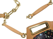 Load image into Gallery viewer, LOUIS VUITTON ルイヴィトン ショルダーバッグ ジュディMM ノワール 村上隆 M40256 モノグラムマルチカラー ブラック 美品 中古 4b005558