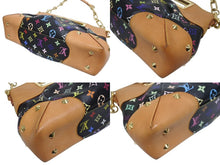 Load image into Gallery viewer, LOUIS VUITTON ルイヴィトン ショルダーバッグ ジュディMM ノワール 村上隆 M40256 モノグラムマルチカラー ブラック 美品 中古 4b005558