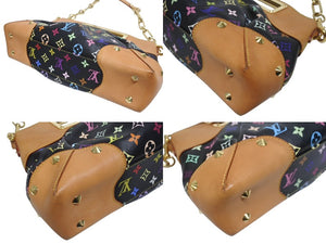 LOUIS VUITTON ルイヴィトン ショルダーバッグ ジュディMM ノワール 村上隆 M40256 モノグラムマルチカラー ブラック 美品 中古 4b005558
