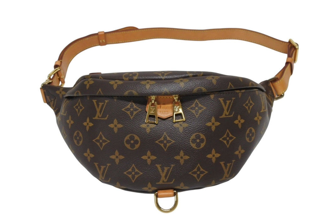 LOUIS VUITTON ルイヴィトン ボディバッグ M43644 バムバッグ ブラウン モノグラムキャンバス 美品 中古 4b005561