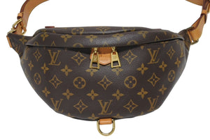 LOUIS VUITTON ルイヴィトン ボディバッグ M43644 バムバッグ ブラウン モノグラムキャンバス 美品 中古 4b005561