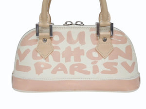 LOUIS VUITTON ルイヴィトン ハンドバッグ モノグラム グラフィティ アルマPM オリゾンタル ベージュ M92178 美品 中古 4b005562