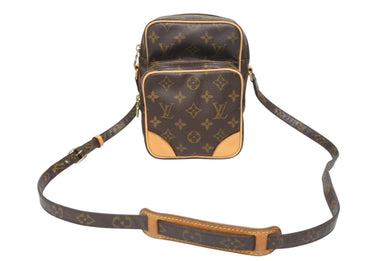 LOUIS VUITTON ルイヴィトン アマゾン ショルダーバッグ モノグラム M45236 ブラウン ゴールド金具 美品 中古 4b005563