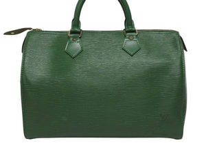 LOUIS VUITTON ルイヴィトン スピーディ30 ハンドバッグ M43004 カバン エピ グリーン レザー 美品 中古 4b005568
