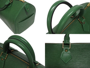 LOUIS VUITTON ルイヴィトン スピーディ30 ハンドバッグ M43004 カバン エピ グリーン レザー 美品 中古 4b005568