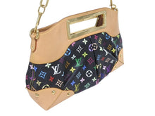 Load image into Gallery viewer, 極美品 LOUIS VUITTON ルイヴィトン ショルダーバッグ ジュディMM ノワール 村上隆 M40256 モノグラムマルチカラー ブラック 中古 4b005571