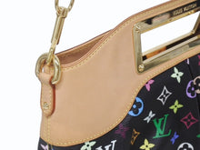 Load image into Gallery viewer, 極美品 LOUIS VUITTON ルイヴィトン ショルダーバッグ ジュディMM ノワール 村上隆 M40256 モノグラムマルチカラー ブラック 中古 4b005571