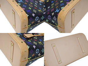 極美品 LOUIS VUITTON ルイヴィトン 村上隆 アルマGM ハンドバッグ M40442 モノグラム マルチカラー ブラック 中古 4b005572