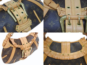 極美品 LOUIS VUITTON ルイヴィトン レオノール ハンドバッグ M92394 廃盤 モノグラム PVC レザー ブラウン 中古 4b005575