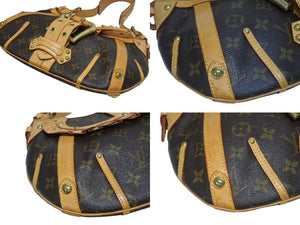 極美品 LOUIS VUITTON ルイヴィトン レオノール ハンドバッグ M92394 廃盤 モノグラム PVC レザー ブラウン 中古 4b005575