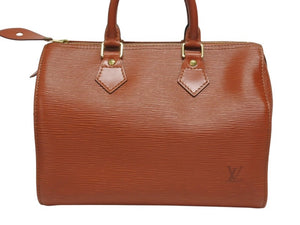 LOUIS VUITTON ルイヴィトン スピーディ25 ハンドバッグ ミニボストンバッグ エピレザー M43013 ブラウン 美品 中古 4b005586